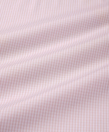 Pale Pink & White Slim Fit Essential Gingham Formal Shirt