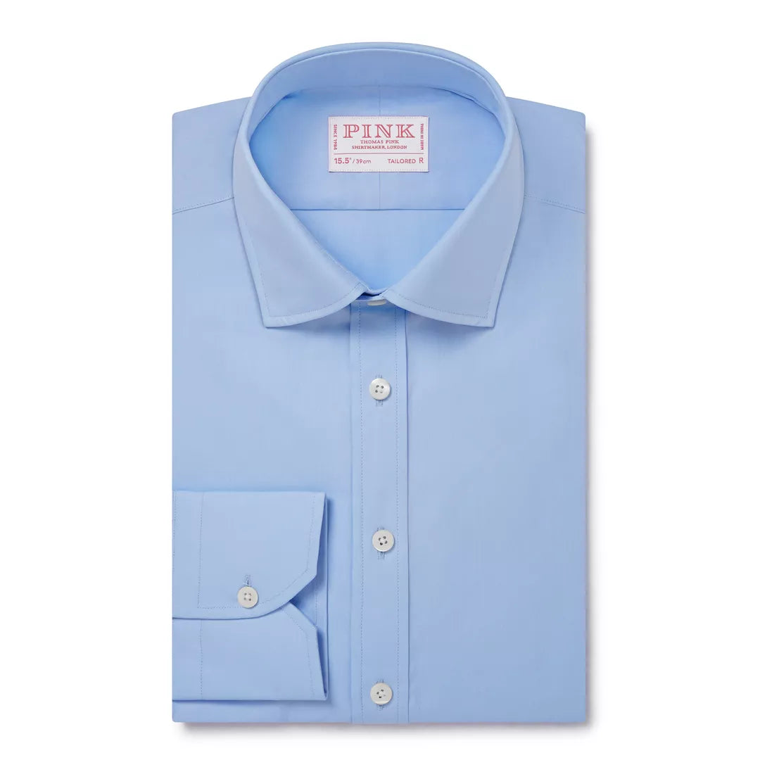 Pale Blue Slim Fit Ramses Poplin Formal Shirt