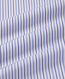 White & Blue Slim Fit Regent Track Stripe Formal Shirt