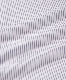 Pale Grey & White Slim Fit Tram Stripe Formal Shirt