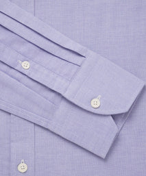 Blue Classic Fit Open Weave Oxford Formal Shirt