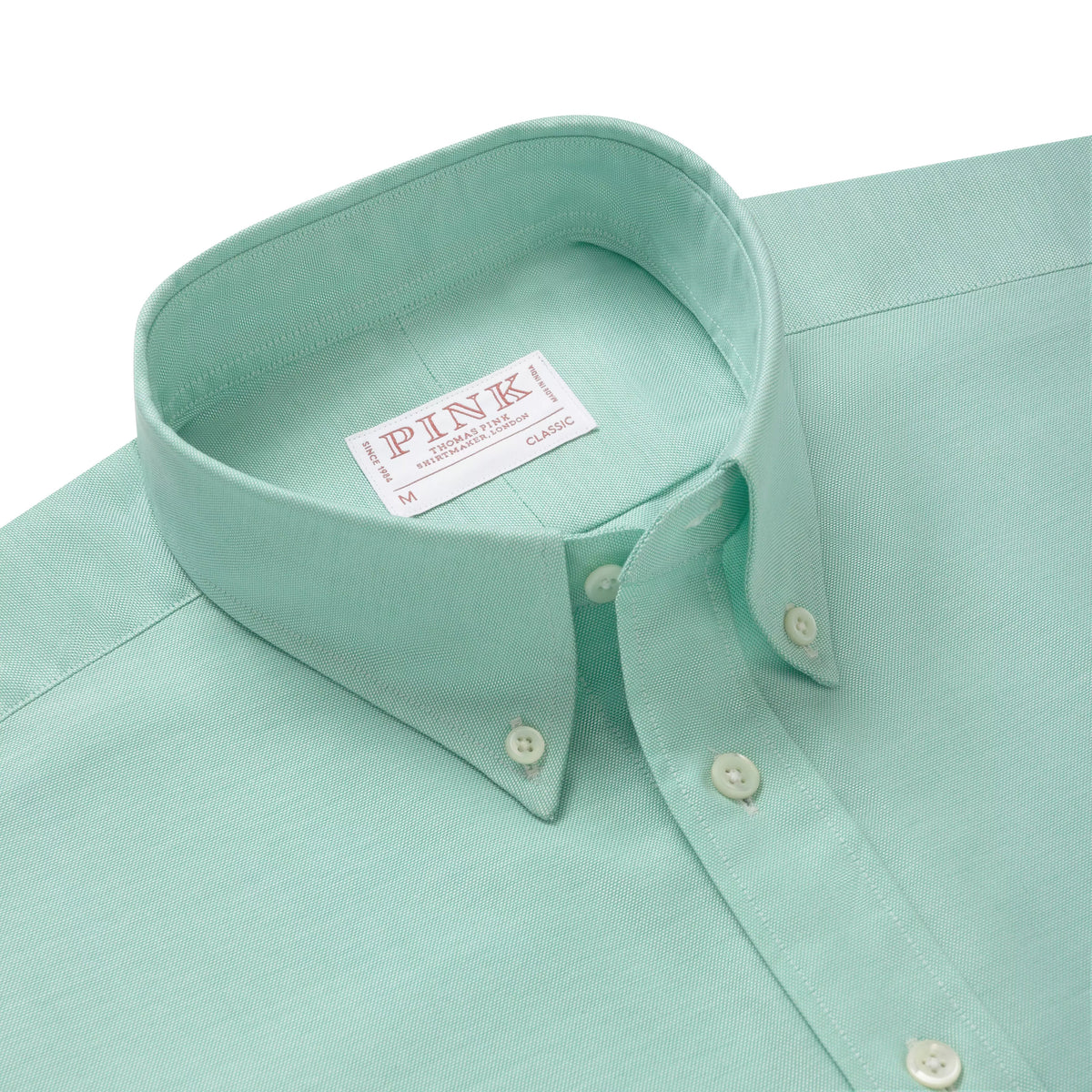 Spearmint Green Classic Fit Button Down Smart Casual American Oxford Shirt