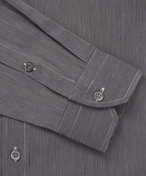 Black & White Slim Fit Smart Casual Fine Stripe Stretch Shirt