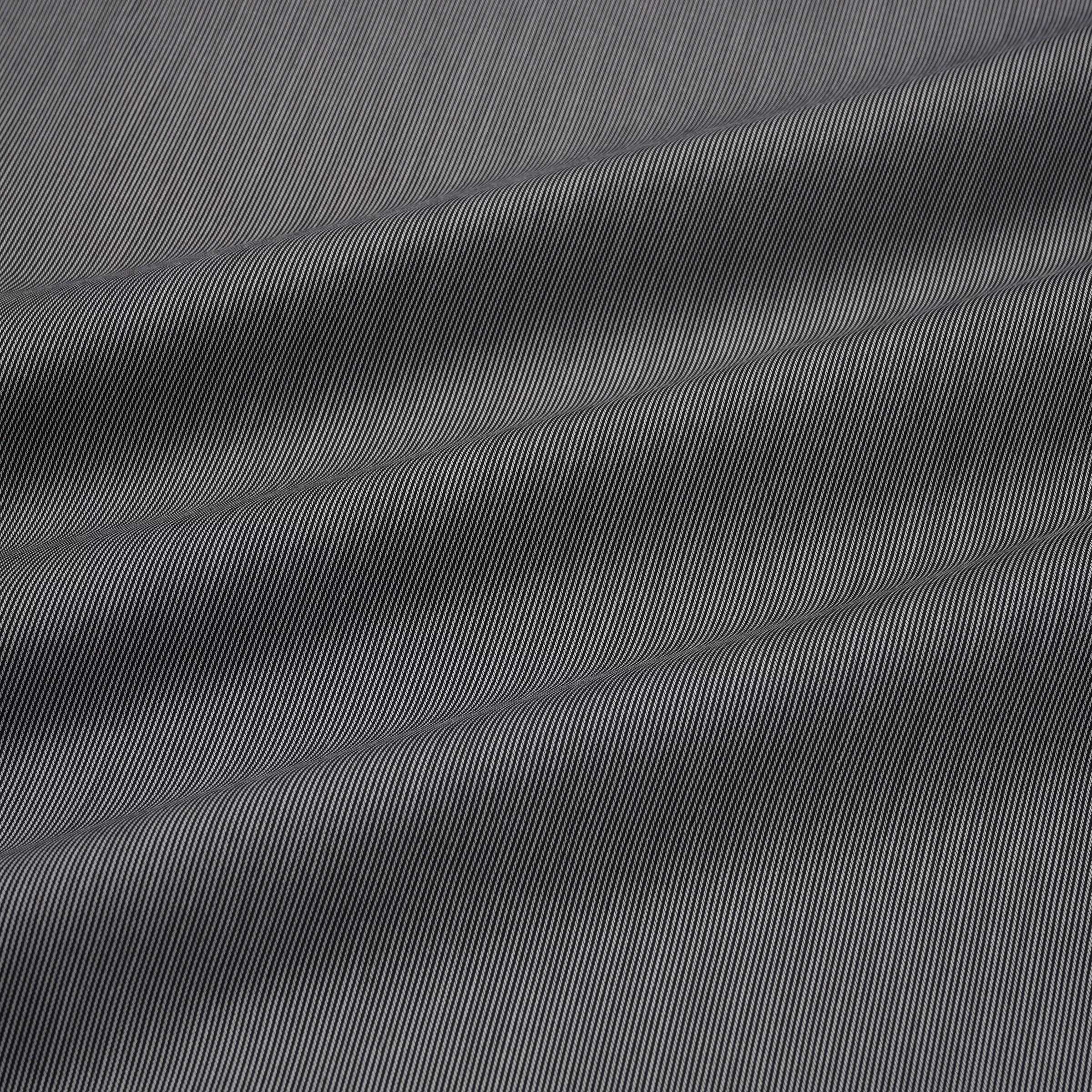 Black & White Slim Fit Smart Casual Fine Stripe Stretch Shirt