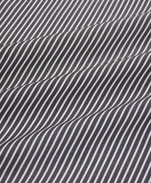 Black & White Tailored Fit Smart Casual Striped Poplin Shirt