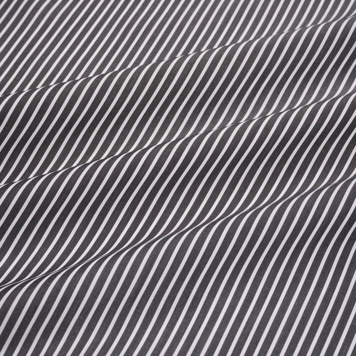 Black & White Tailored Fit Smart Casual Striped Poplin Shirt